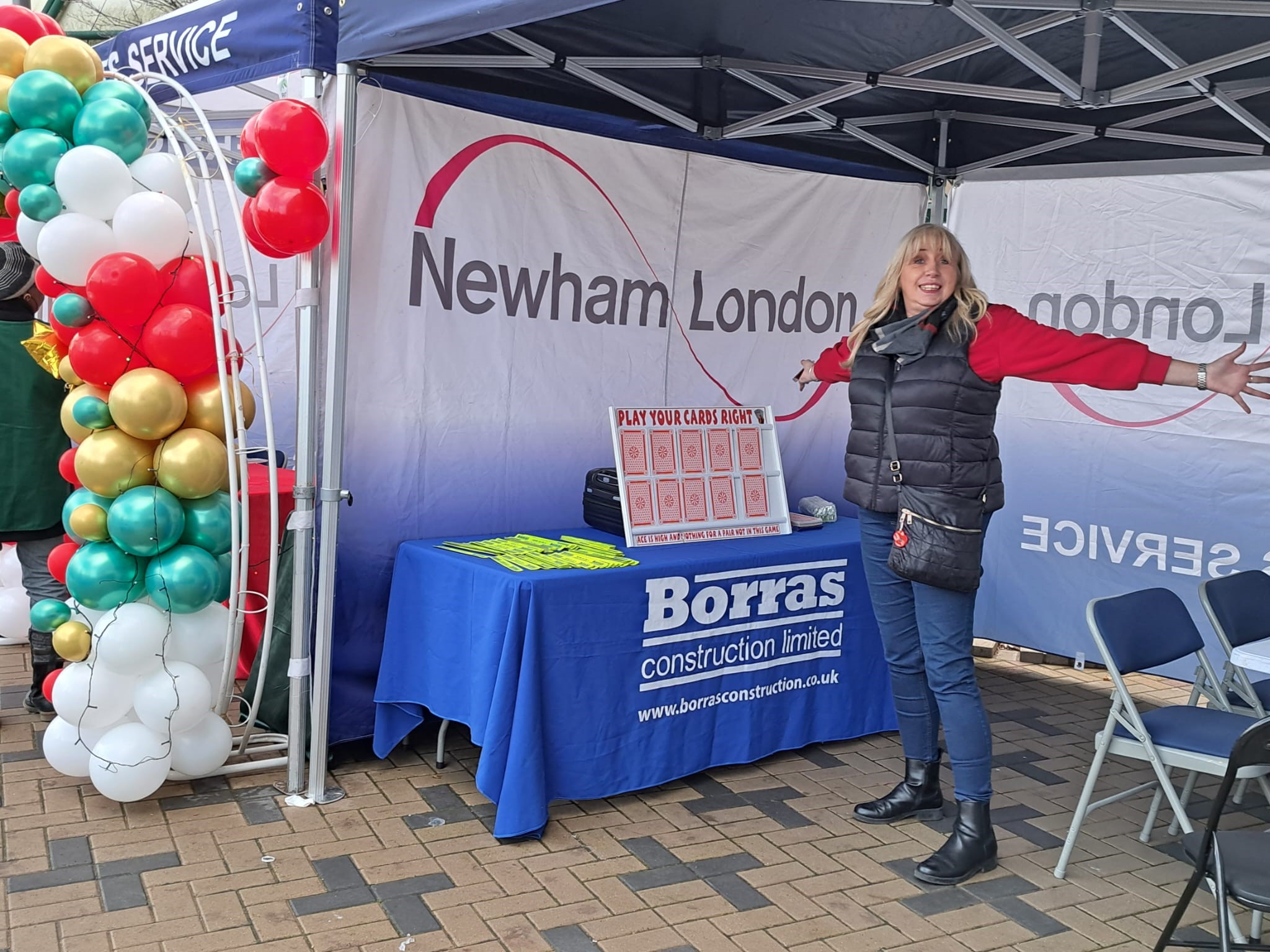 Borras Carole CSR at Christmas market