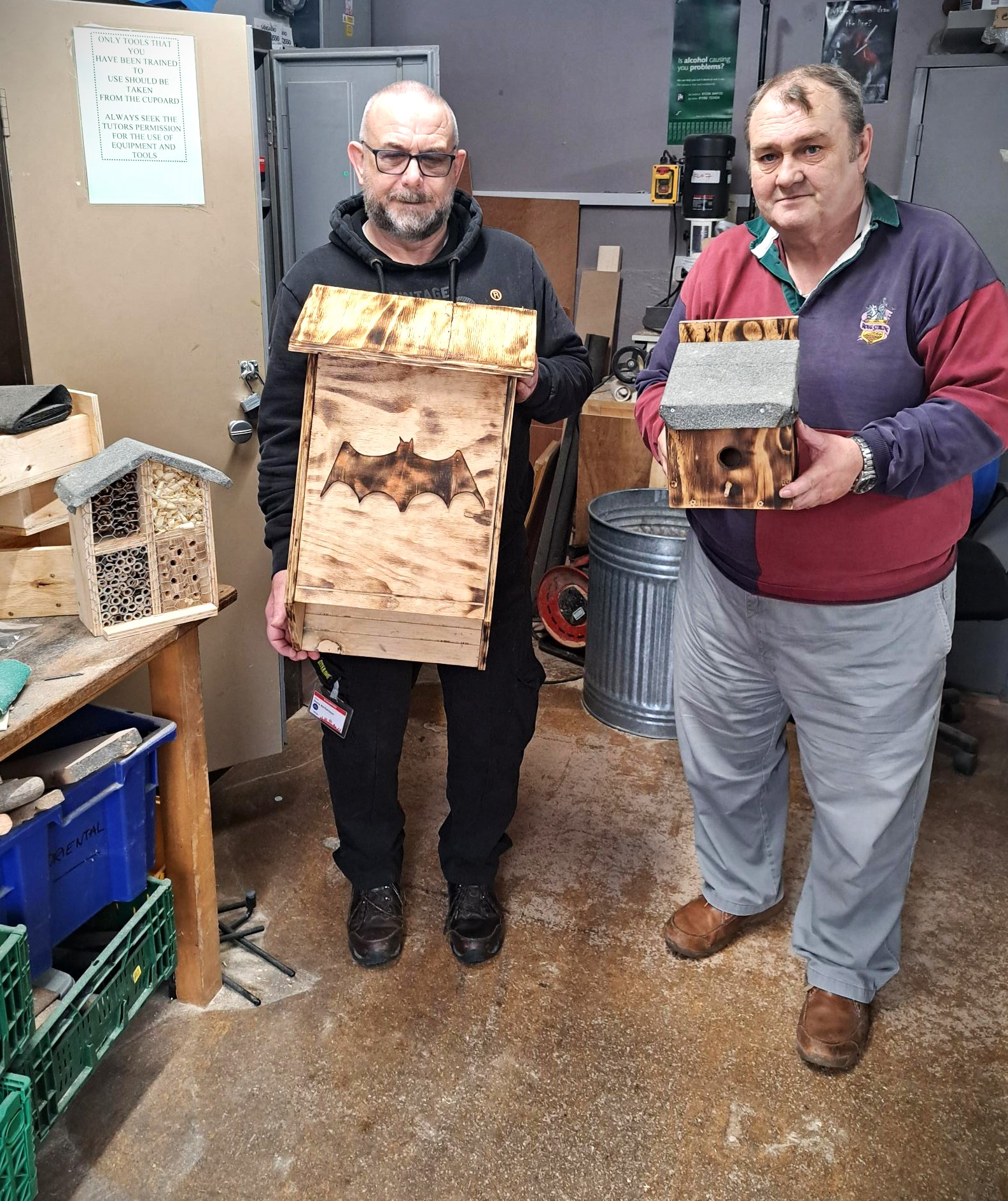NOAH charity makes birdboxes supported by Borras